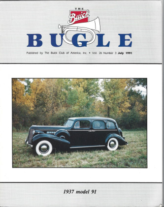THE BUICK BUGLE 1991 JULY - '37 MODEL 91, '70 MODEL 45437 LESABRE